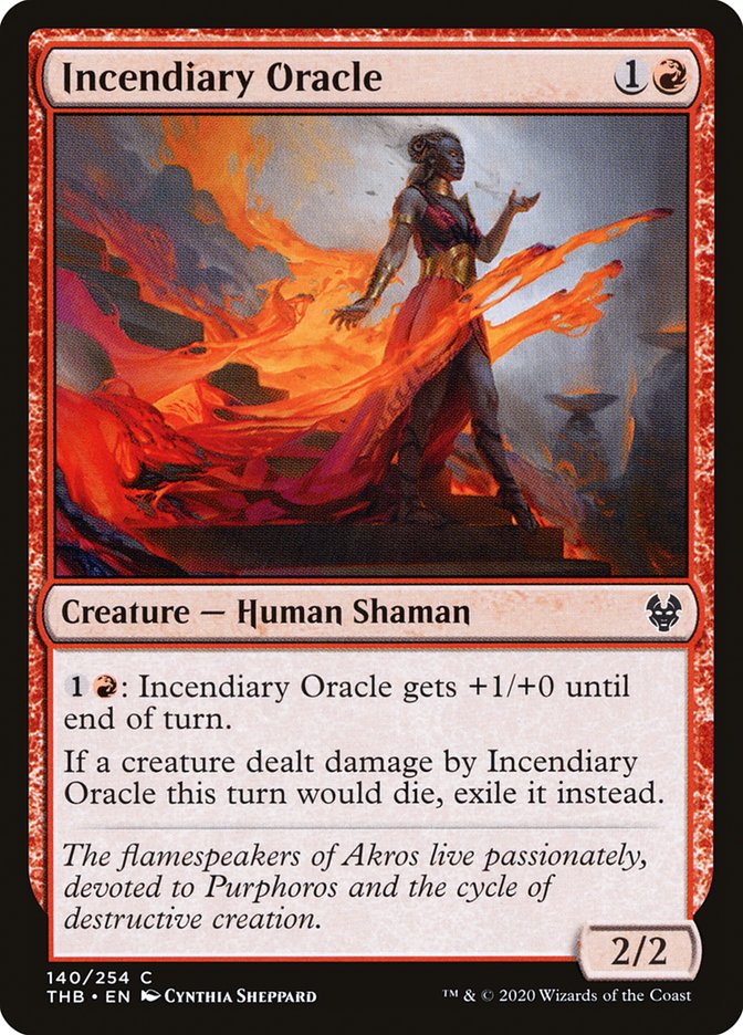 Incendiary Oracle [Theros Beyond Death] (THB 140)