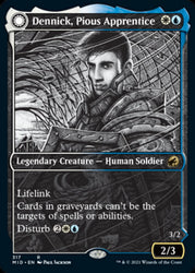 Dennick, Pious Apprentice // Dennick, Pious Apparition (Showcase Eternal Night) [Innistrad: Midnight Hunt] (MID 317)