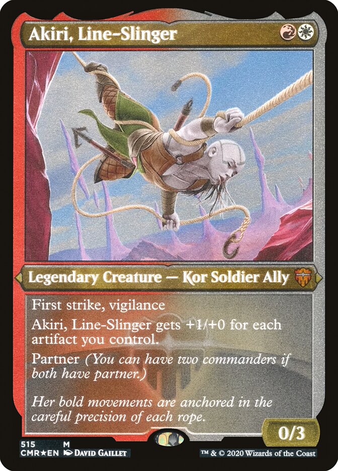 Akiri, Line-Slinger [Commander Legends Etched] (PCMR 515)
