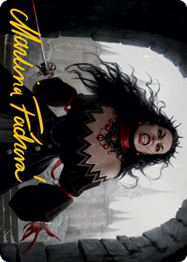 Voldaren Stinger Art Card (Gold-Stamped Signature) [Innistrad: Midnight Hunt Art Series] (AMID 46)