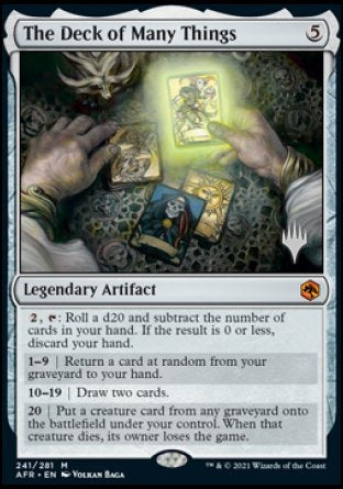 The Deck of Many Things (Promo Pack) [Dungeons & Dragons: Adventures in the Forgotten Realms Promos] (PAFR 241)