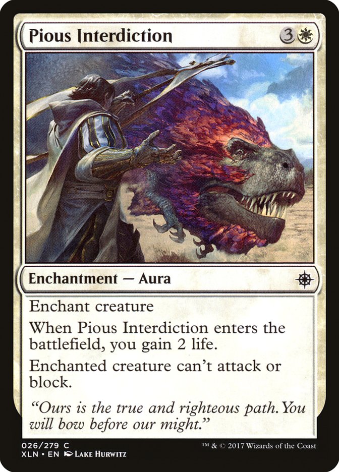 Pious Interdiction [Ixalan] (XLN 26)