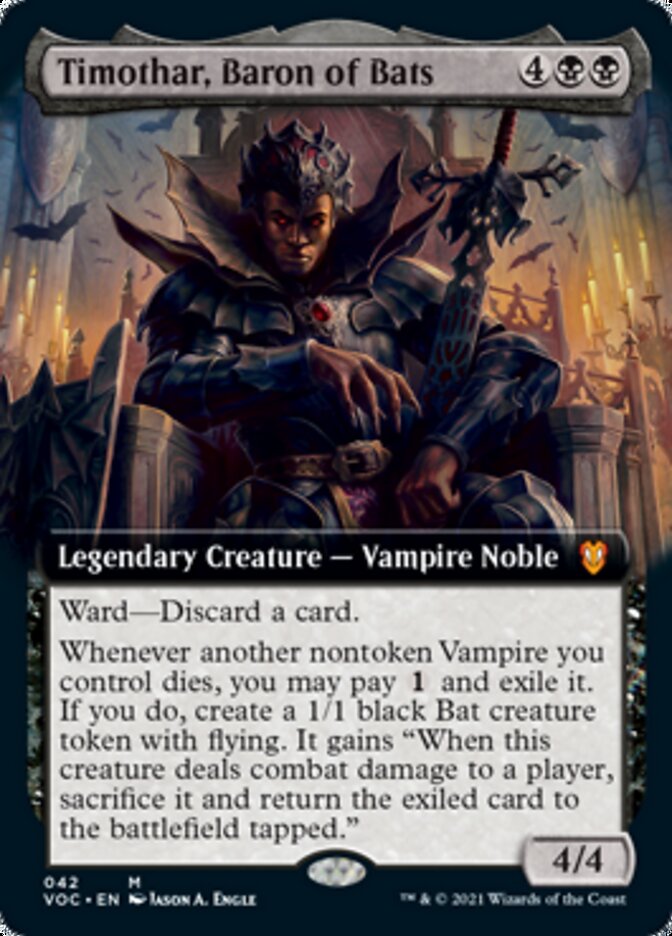 Timothar, Baron of Bats (Extended) [Innistrad: Crimson Vow Commander] (VOC 42)