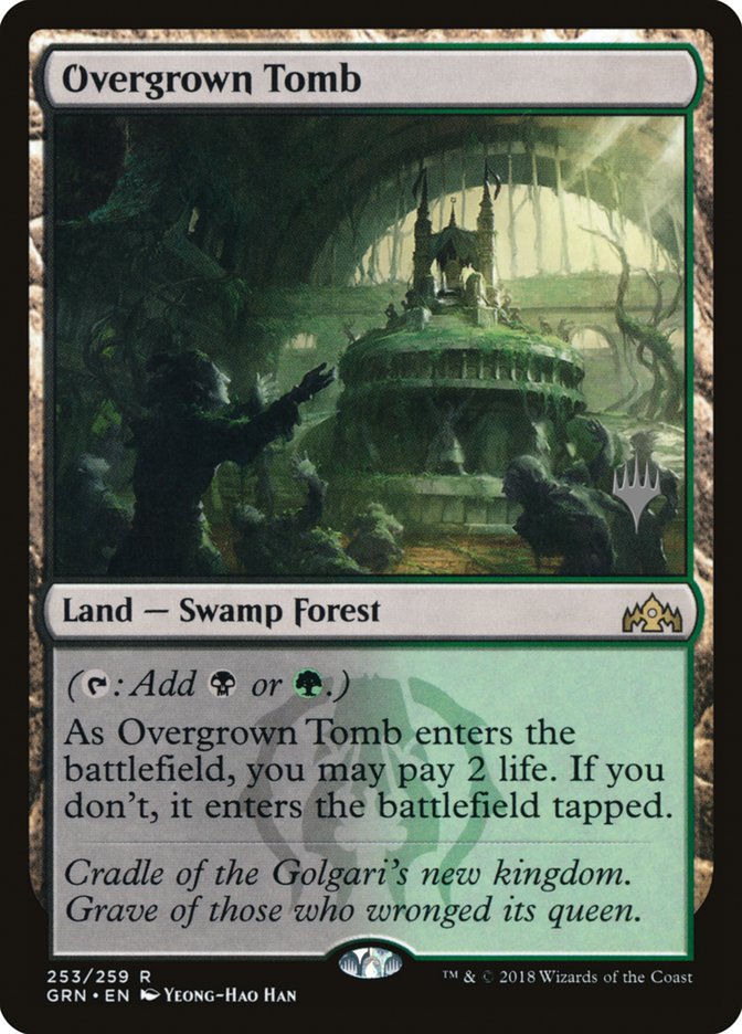 Overgrown Tomb (Promo Pack) [Guilds of Ravnica Promos] (PGRN 253P)