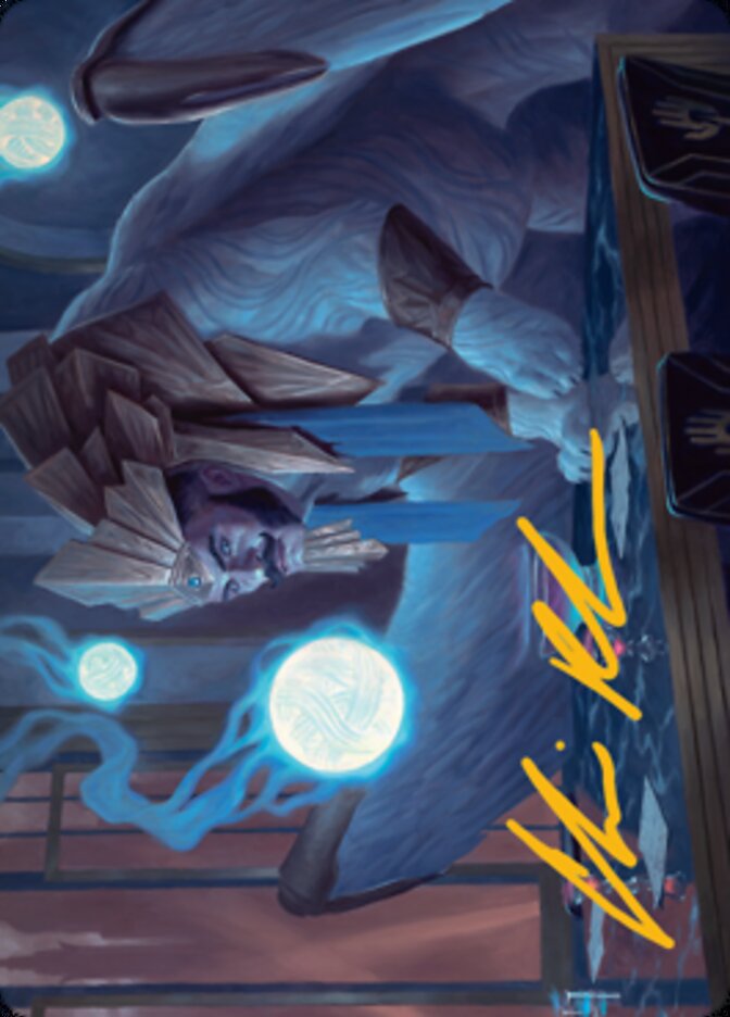 Tivit, Seller of Secrets Art Card (Gold-Stamped Signature) [Streets of New Capenna Art Series] (ASNC 47)