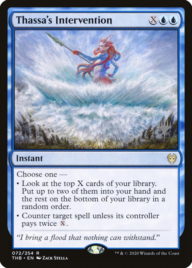 Thassa's Intervention (Promo Pack) [Theros Beyond Death Promos] (PTHB 72P)