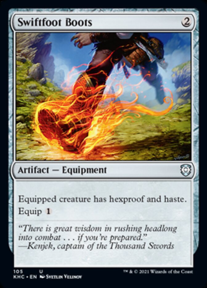 Swiftfoot Boots [Kaldheim Commander] (KHC 105)