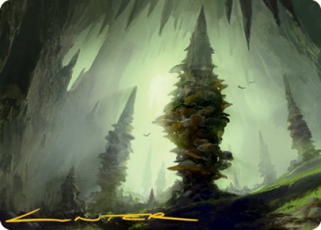 Forest (280) Art Card (Gold-Stamped Signature) [Dungeons & Dragons: Adventures in the Forgotten Realms Art Series] (AAFR 55)