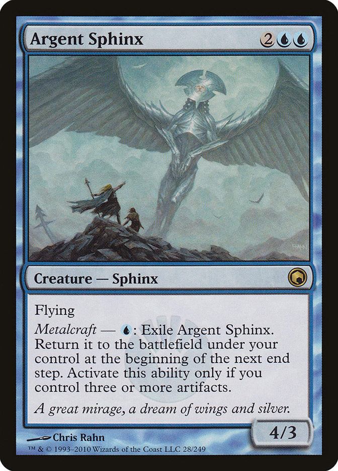 Argent Sphinx [Scars of Mirrodin] (SOM 28)