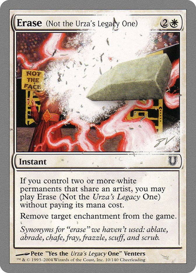Erase (Not the Urza's Legacy One) [Unhinged] (UNH 10)