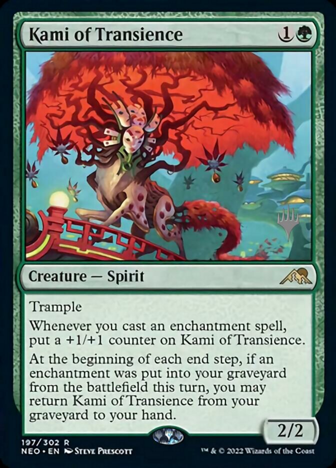 Kami of Transience (Promo Pack) [Kamigawa: Neon Dynasty Promos] (PNEO 197)