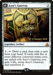 Azor's Gateway // Sanctum of the Sun (Prerelease) [Rivals of Ixalan Prerelease Promos] (PRIX 176S)