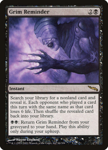 Grim Reminder [Mirrodin] (MRD 66)