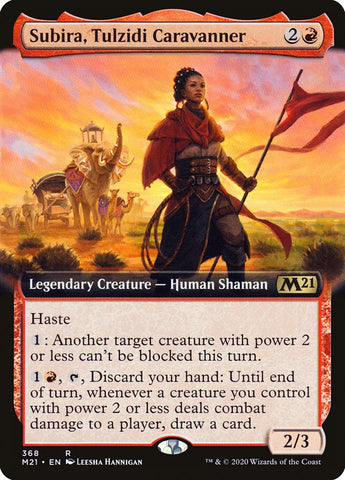 Subira, Tulzidi Caravanner (Extended Art) [Core Set 2021] (M21 368)