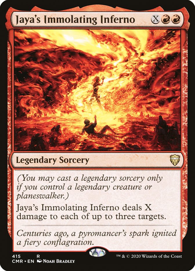 Jaya's Immolating Inferno [Commander Legends] (CMR 415)