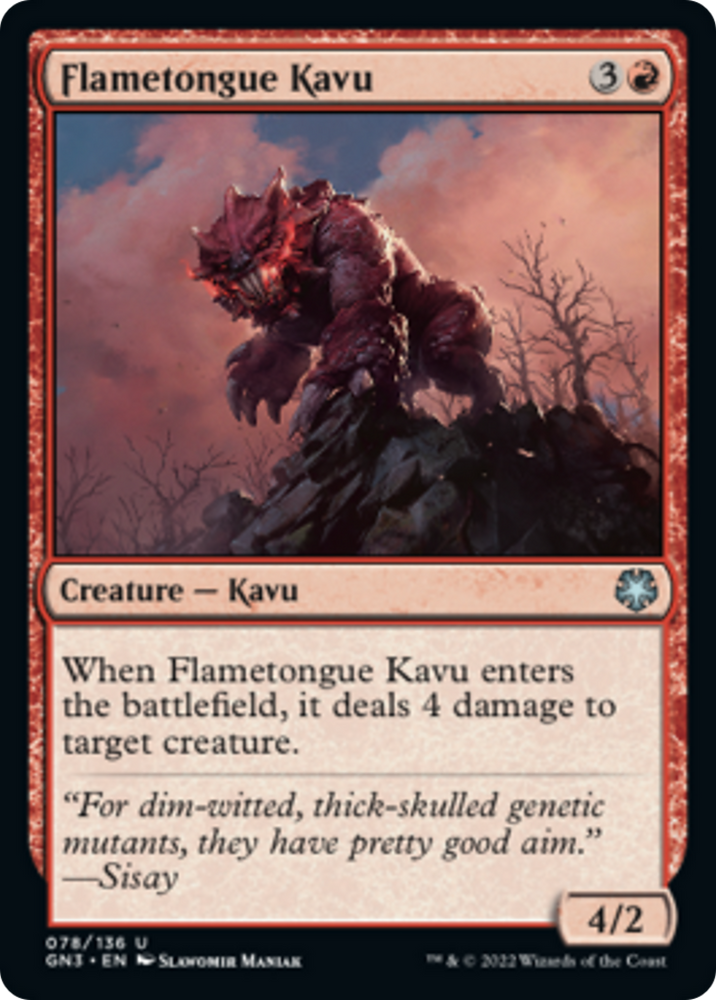 Flametongue Kavu [Game Night 2022]