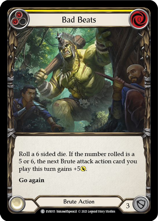 Bad Beats (Yellow) [EVR015] 1st Edition Rainbow Foil