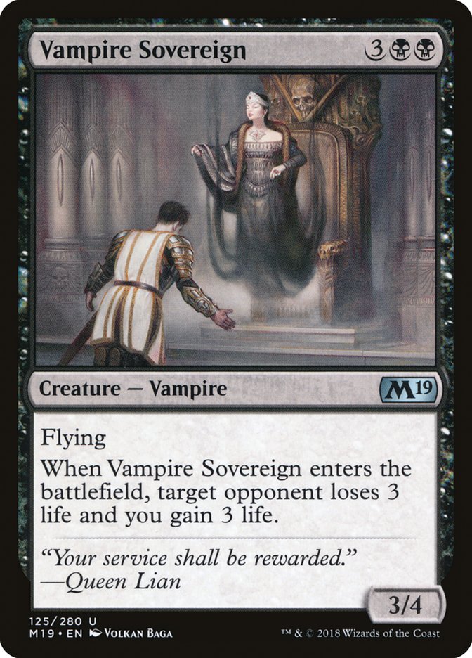 Vampire Sovereign [Core Set 2019] (M19 125)