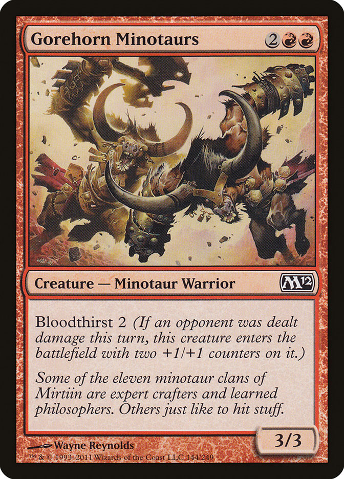 Gorehorn Minotaurs [Magic 2012] (M12 144)