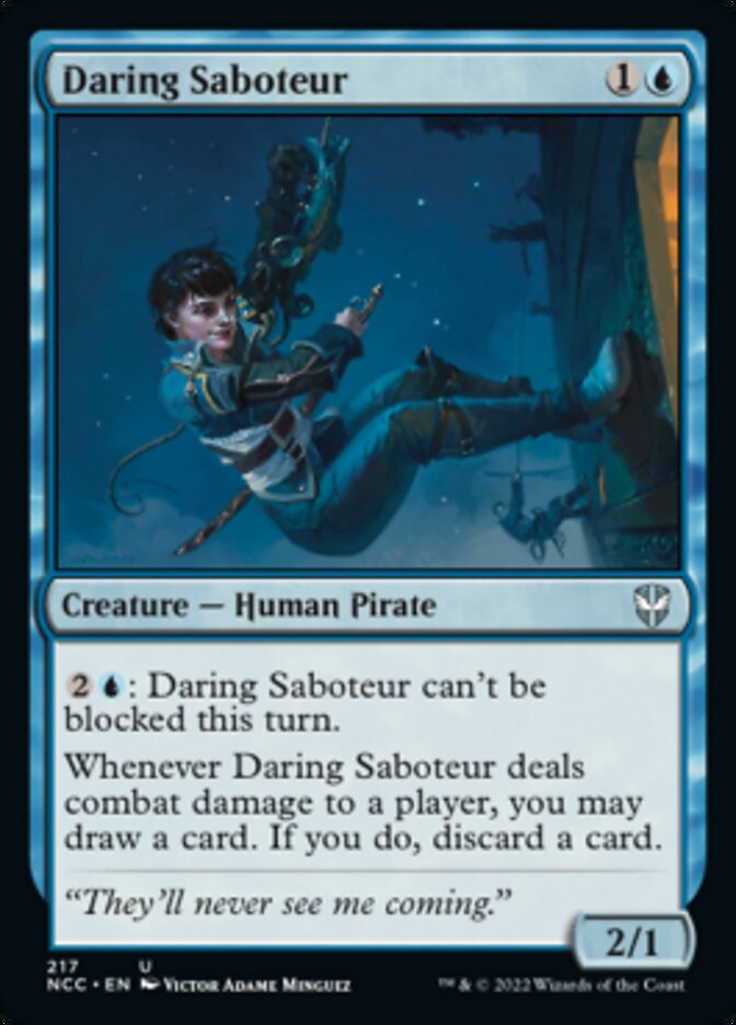 Daring Saboteur [Streets of New Capenna Commander] (NCC 217)