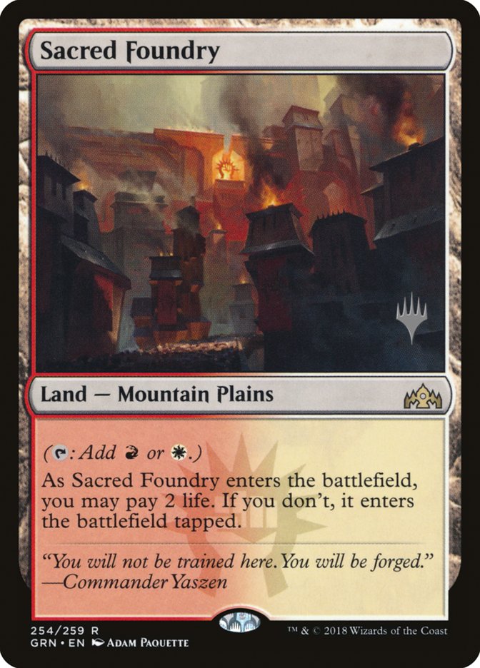Sacred Foundry (Promo Pack) [Guilds of Ravnica Promos] (PGRN 254P)