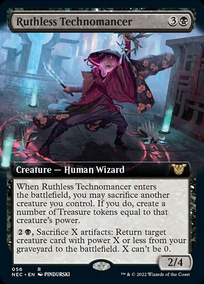 Ruthless Technomancer (Extended) [Kamigawa: Neon Dynasty Commander] (NEC 56)