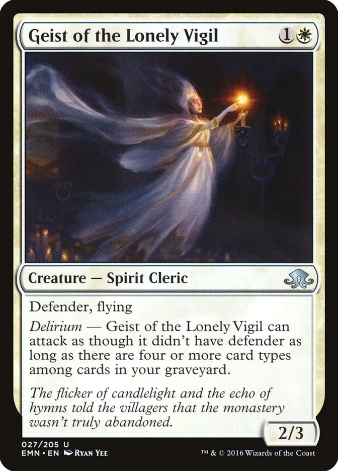 Geist of the Lonely Vigil [Eldritch Moon] (EMN 27)