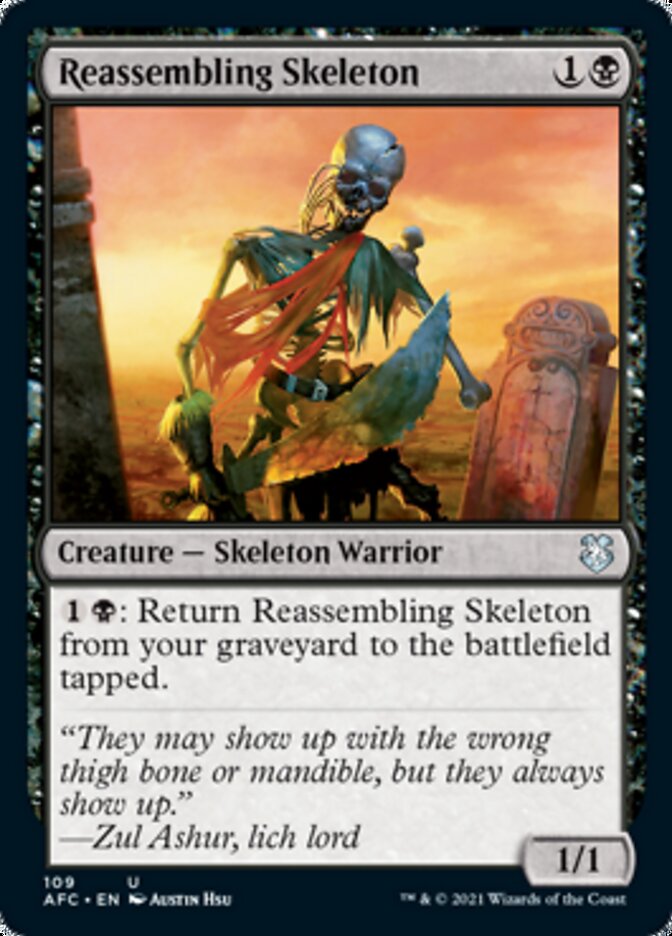Reassembling Skeleton [Dungeons & Dragons: Adventures in the Forgotten Realms Commander] (AFC 109)