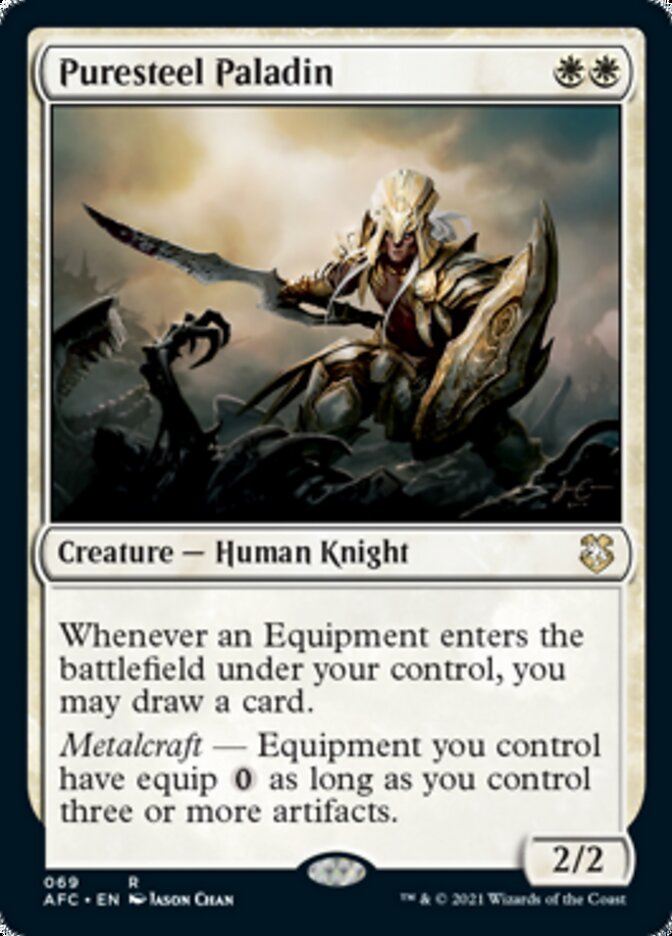 Puresteel Paladin [Dungeons & Dragons: Adventures in the Forgotten Realms Commander] (AFC 69)