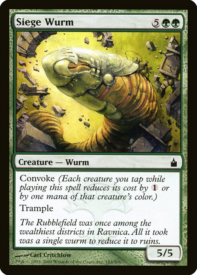 Siege Wurm [Ravnica: City of Guilds] (RAV 183)