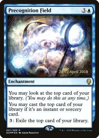 Precognition Field  (Prerelease) [Dominaria Prerelease Promos] (PDOM 61S)