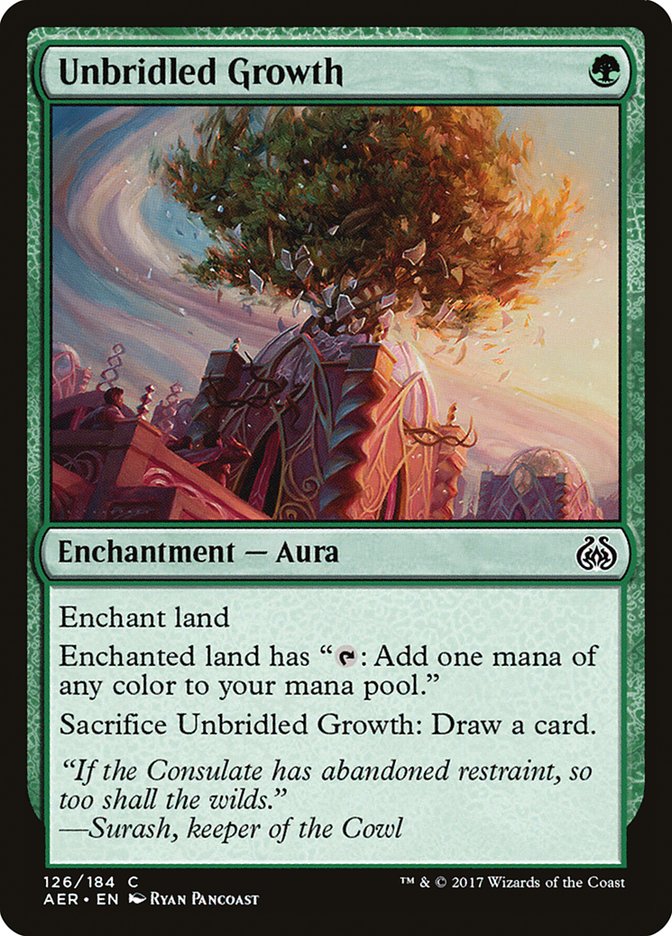 Unbridled Growth [Aether Revolt] (AER 126)