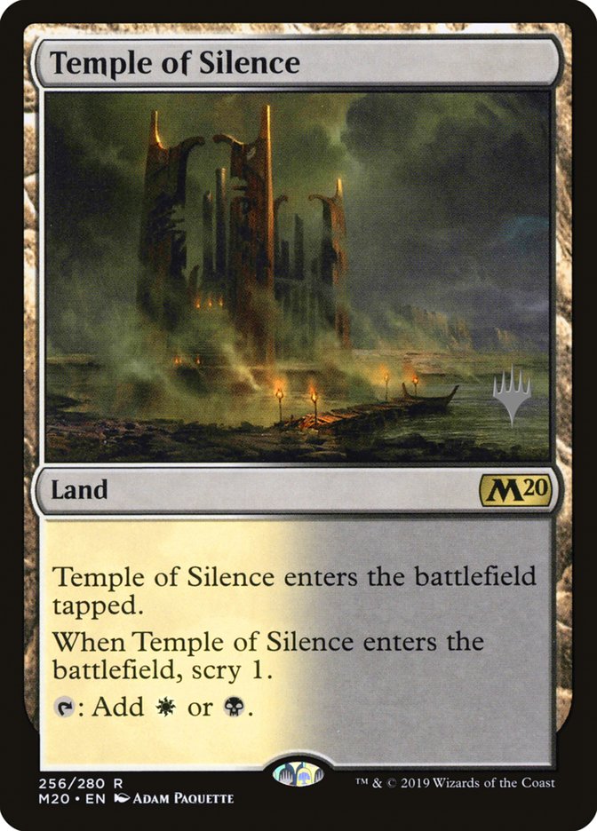Temple of Silence (Promo Pack) [Core Set 2020 Promos] (PM20 256P)