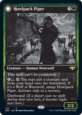 Howlpack Piper // Wildsong Howler [Innistrad: Double Feature] (DBL 472)