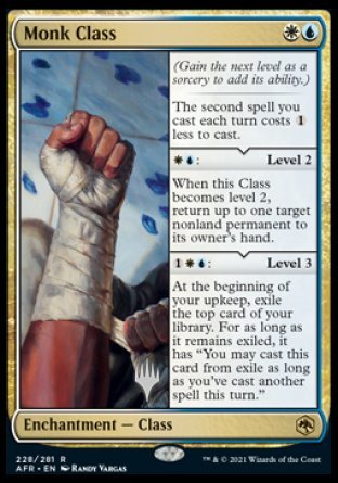 Monk Class (Promo Pack) [Dungeons & Dragons: Adventures in the Forgotten Realms Promos] (PAFR 228)