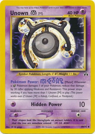 Unown [M] (49/75) [Neo Discovery]