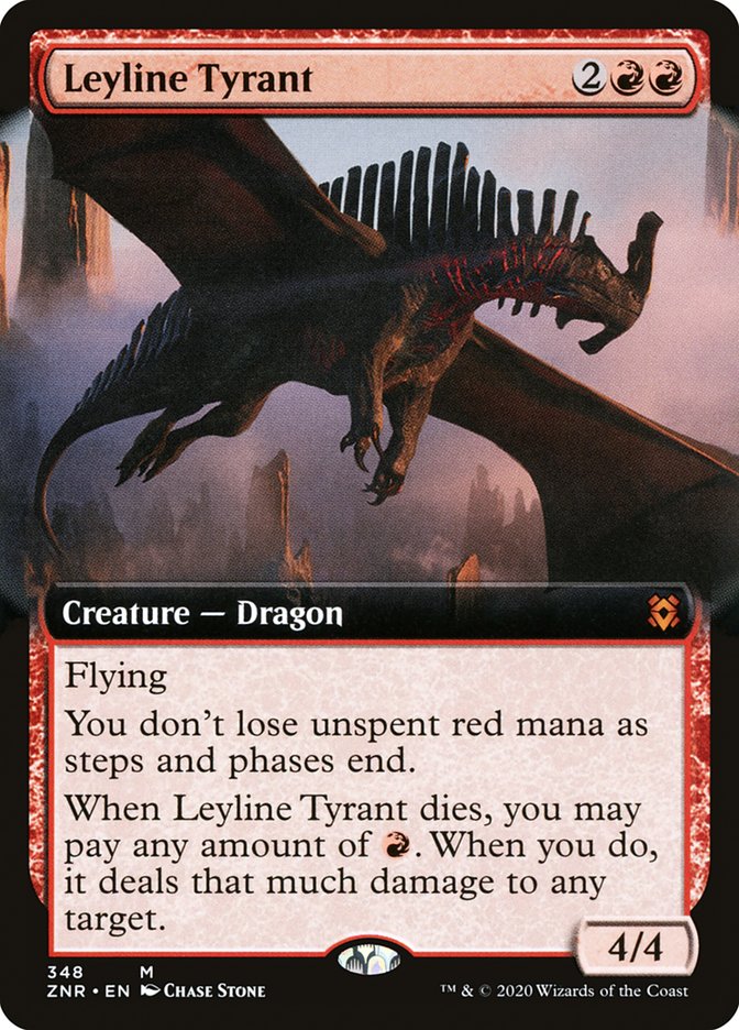 Leyline Tyrant (Extended Art) [Zendikar Rising] (ZNR 348)