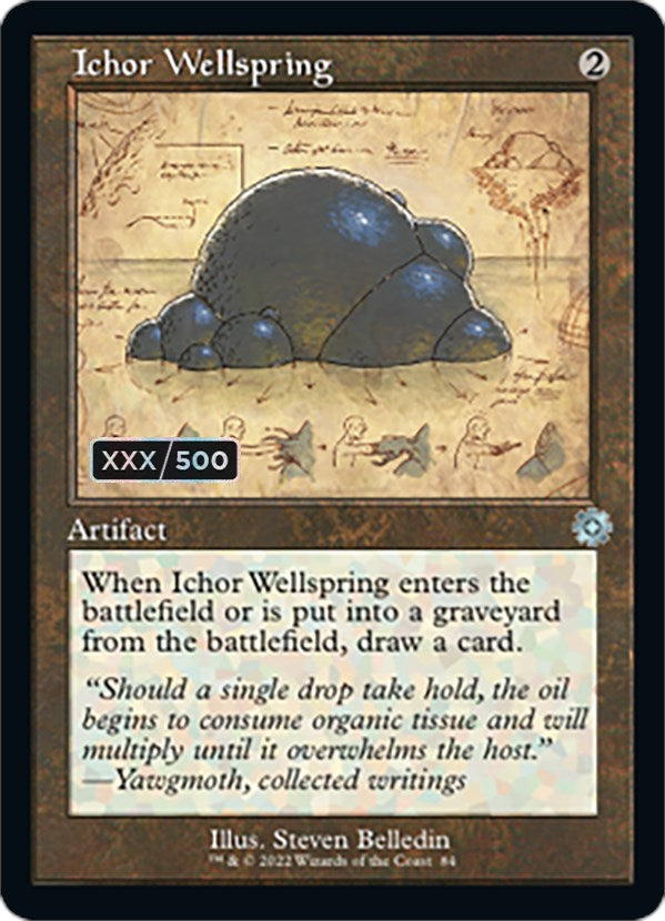 Ichor Wellspring (Schematic) (Serial Numbered) [The Brothers' War Retro Artifacts]