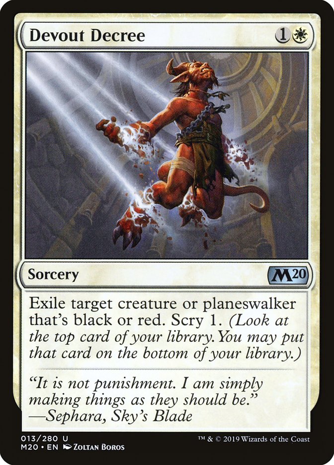 Devout Decree [Core Set 2020] (M20 13)