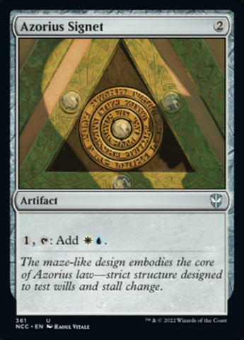 Azorius Signet [Streets of New Capenna Commander] (NCC 361)