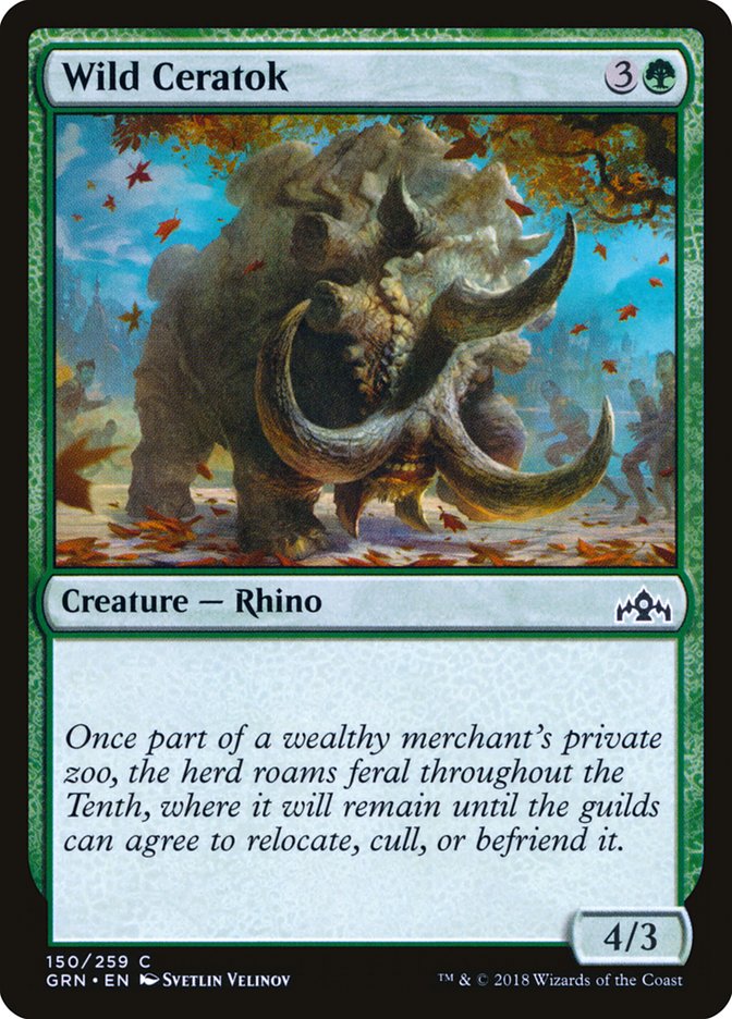 Wild Ceratok [Guilds of Ravnica] (GRN 150)
