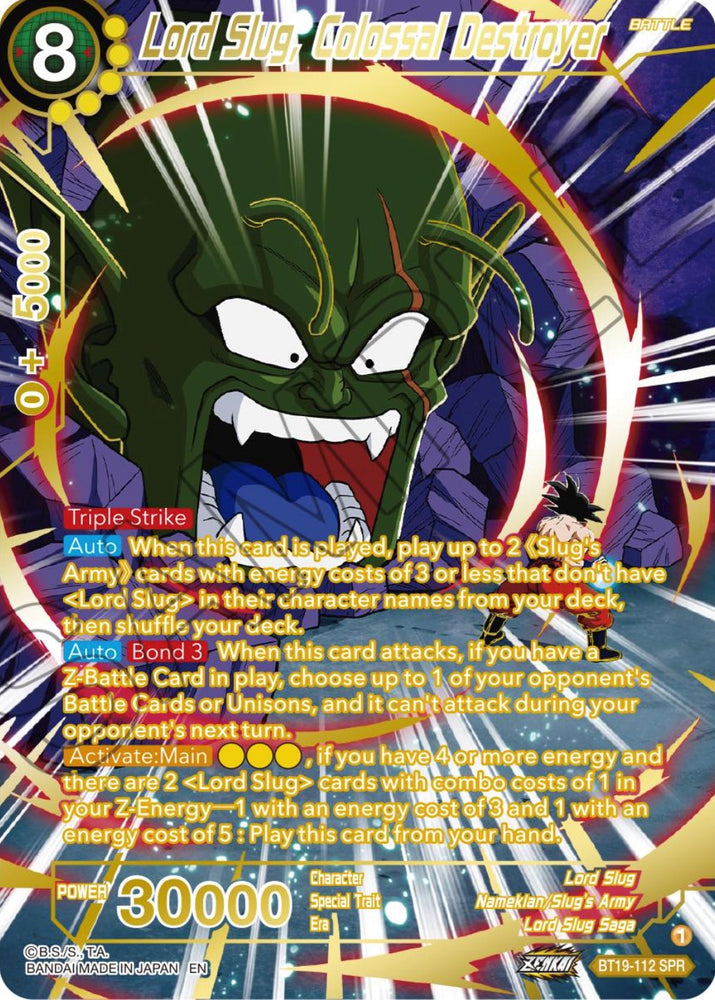 Lord Slug, Colossal Conqueror (SPR) (BT19-112) [Fighter's Ambition]