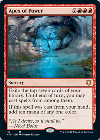 Apex of Power [Dungeons & Dragons: Adventures in the Forgotten Realms Commander] (AFC 114)