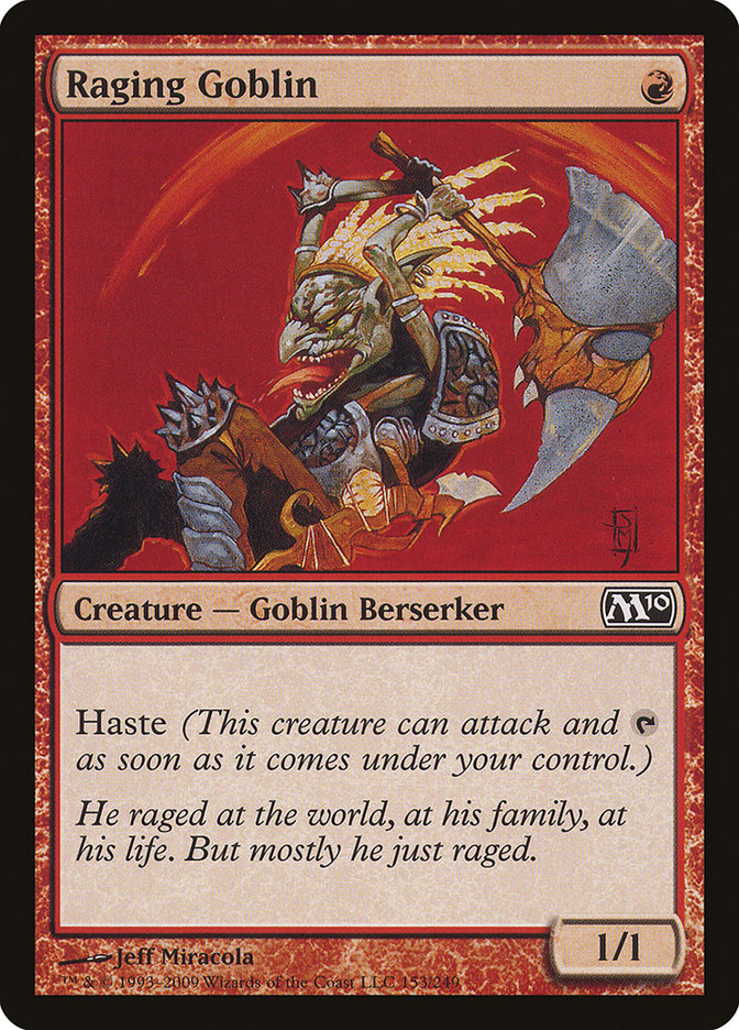 Raging Goblin [Magic 2010] (M10 153)