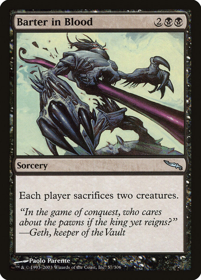 Barter in Blood [Mirrodin] (MRD 57)