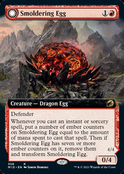 Smoldering Egg // Ashmouth Dragon (Extended) [Innistrad: Midnight Hunt] (MID 358)
