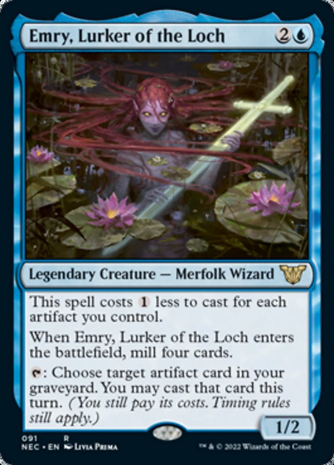 Emry, Lurker of the Loch [Kamigawa: Neon Dynasty Commander] (NEC 91)