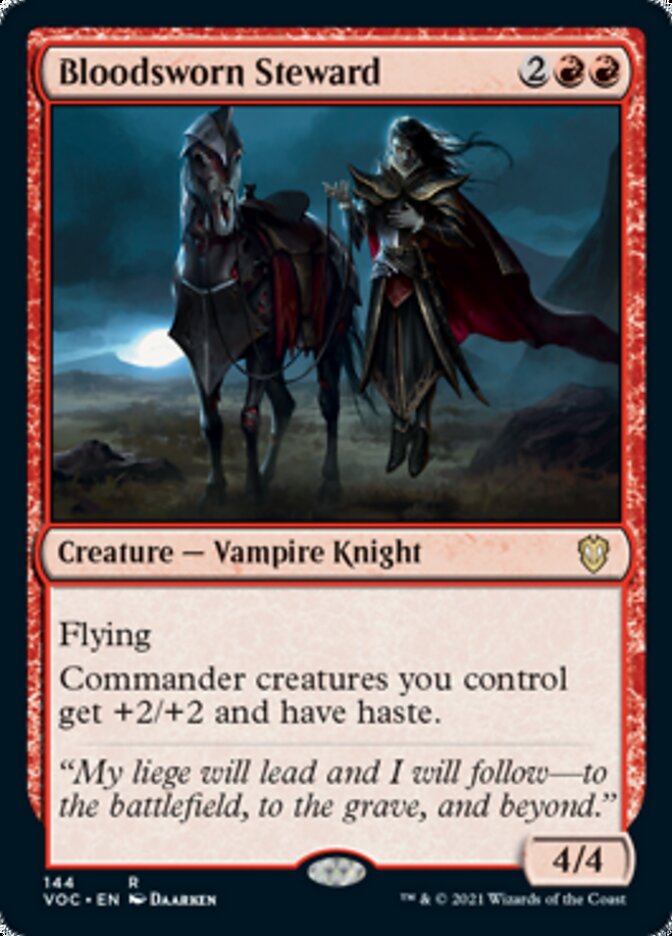 Bloodsworn Steward [Innistrad: Crimson Vow Commander] (VOC 144)