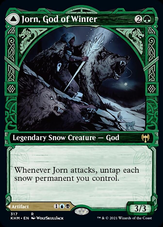 Jorn, God of Winter // Kaldring, the Rimestaff (Showcase) [Kaldheim] (KHM 317)