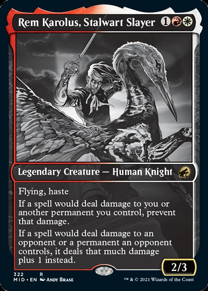 Rem Karolus, Stalwart Slayer (Showcase Eternal Night) [Innistrad: Midnight Hunt] (MID 322)